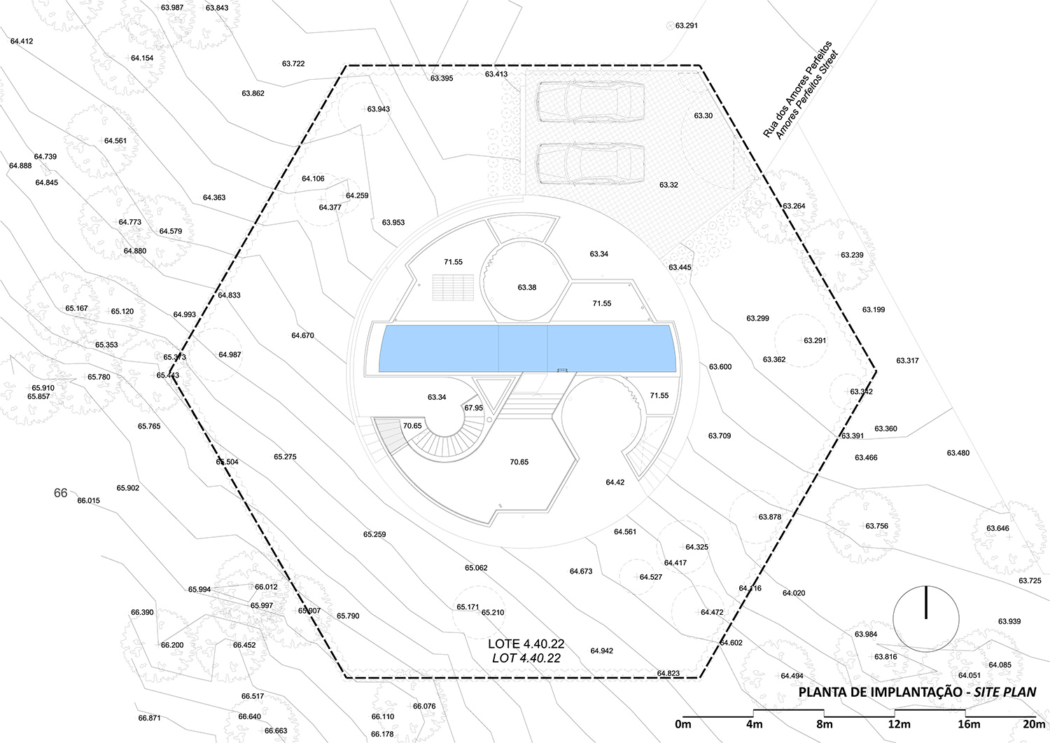 double(o) studio casa trevo trefoil house portugal designboom