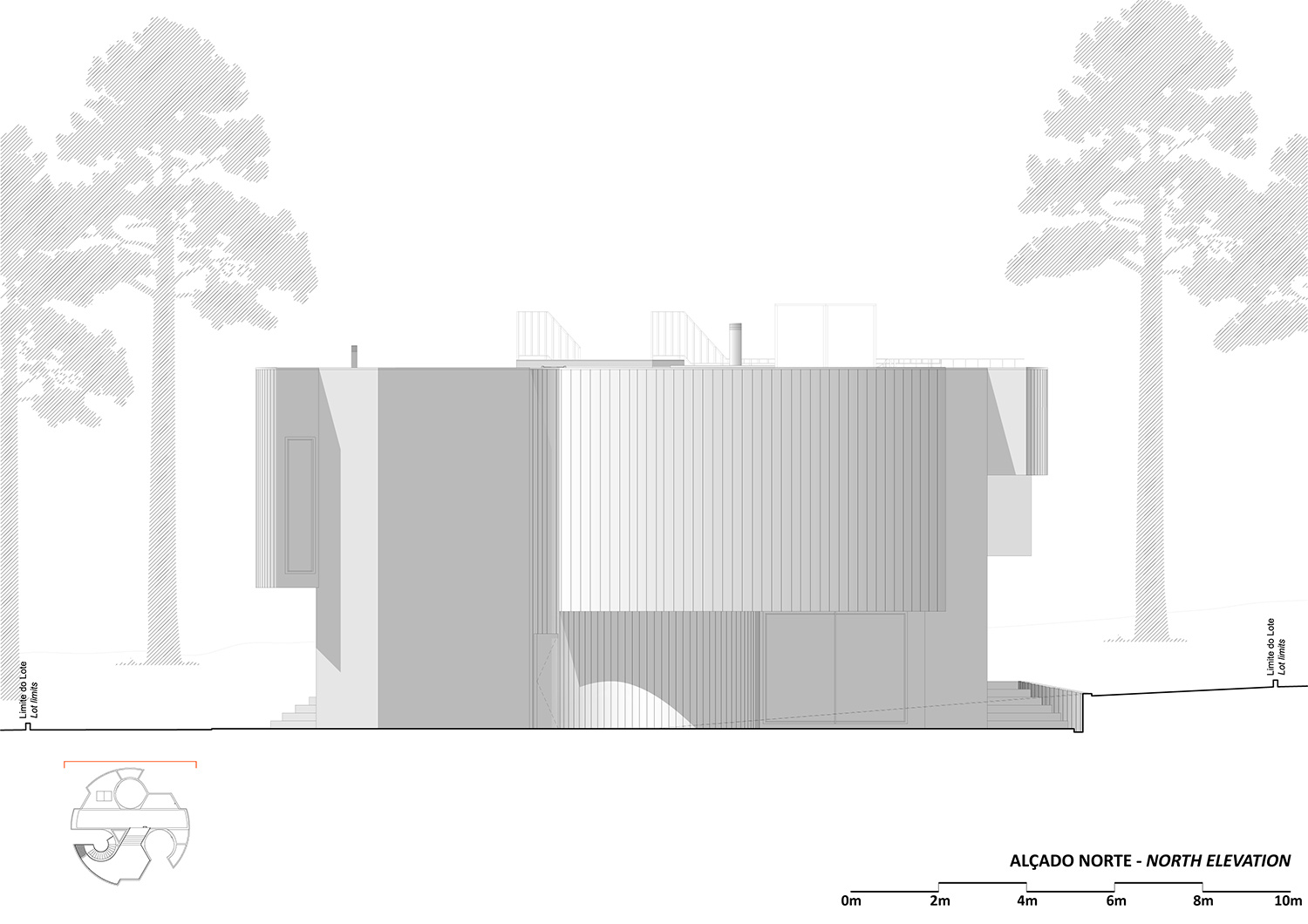 double(o) studio casa trevo trefoil house portugal designboom