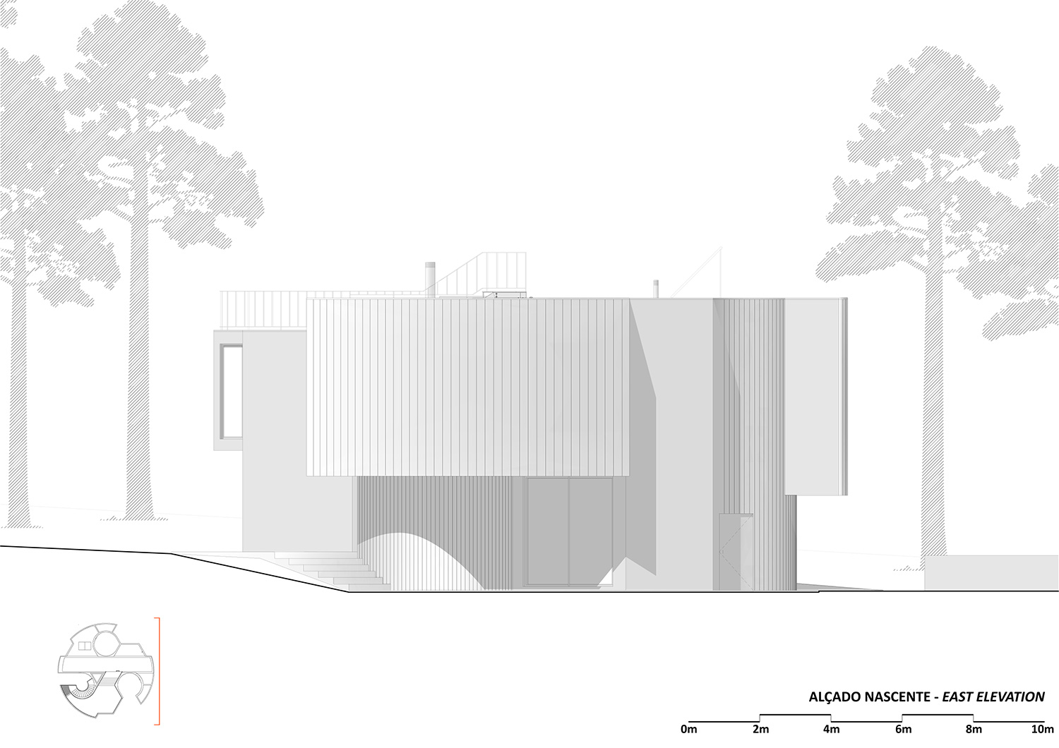 double(o) studio casa trevo trefoil house portugal designboom