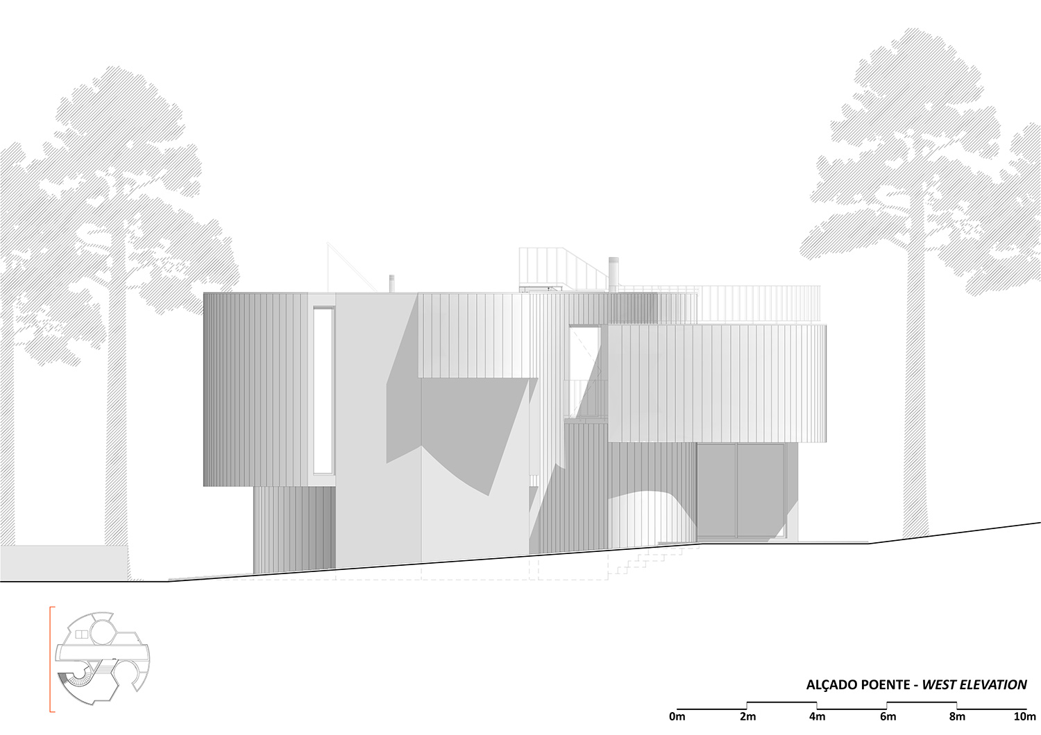 double(o) studio casa trevo trefoil house portugal designboom