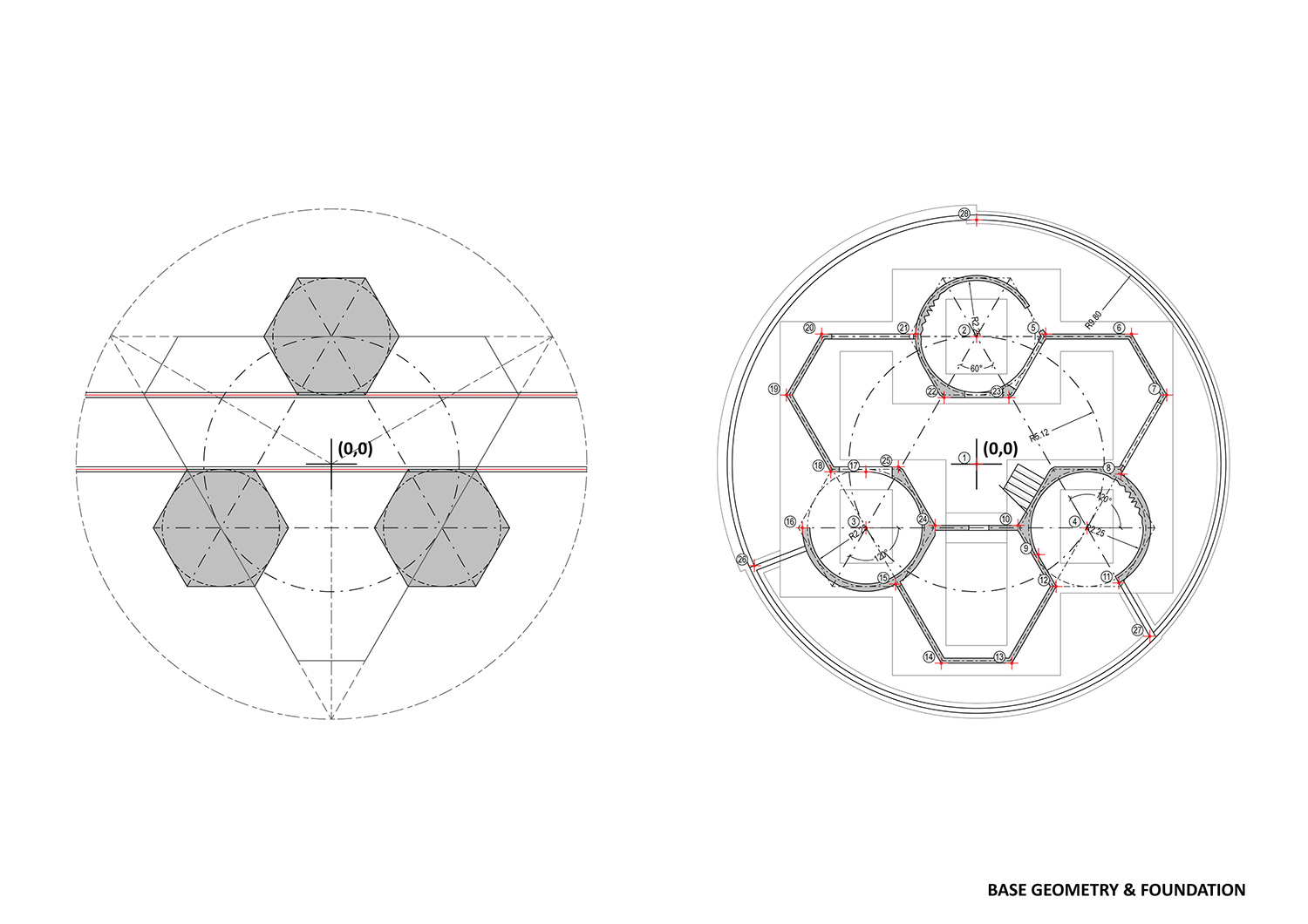 double(o) studio casa trevo trefoil house portugal designboom