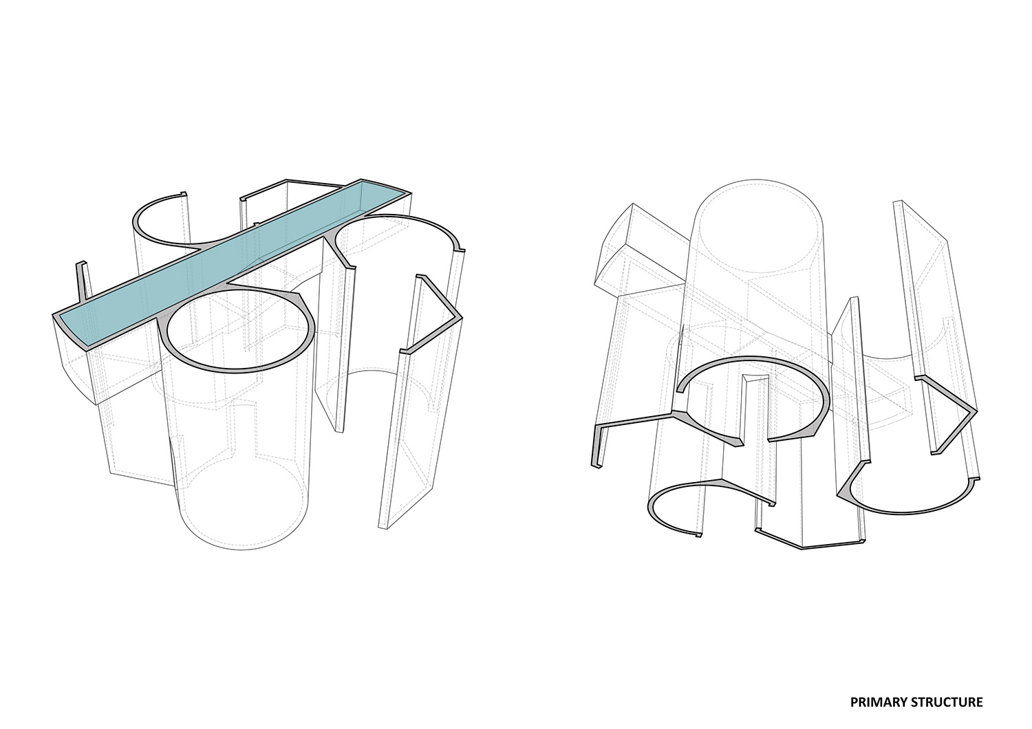 double(o) studio casa trevo trefoil house portugal designboom