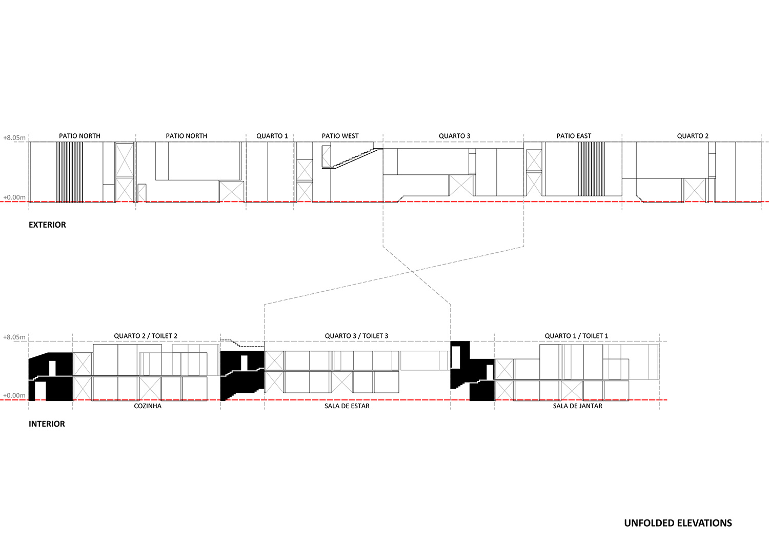 double(o) studio casa trevo trefoil house portugal designboom