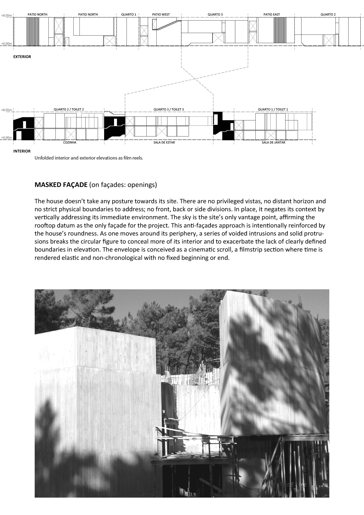 double(o) studio casa trevo trefoil house portugal designboom