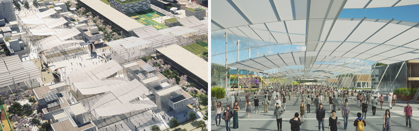 expo milan 2015 construction site drone designboom