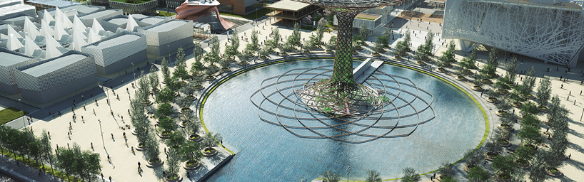 expo milan 2015 construction site drone designboom