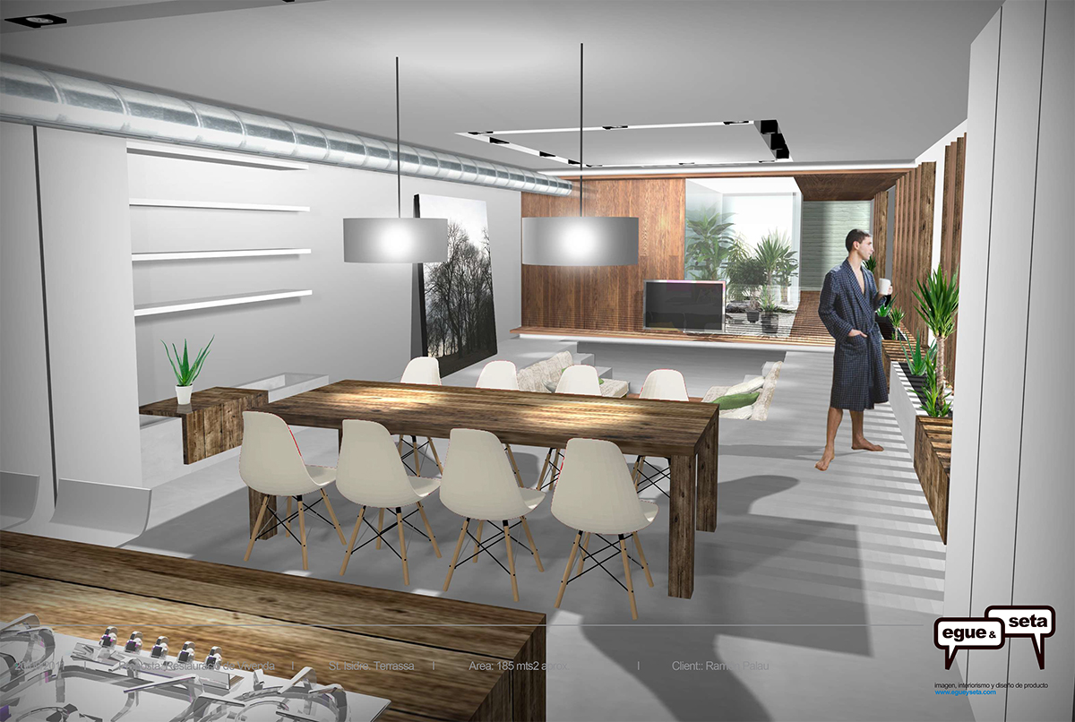 egue y seta convert a commercial space into a luxurious loft in terrassa 