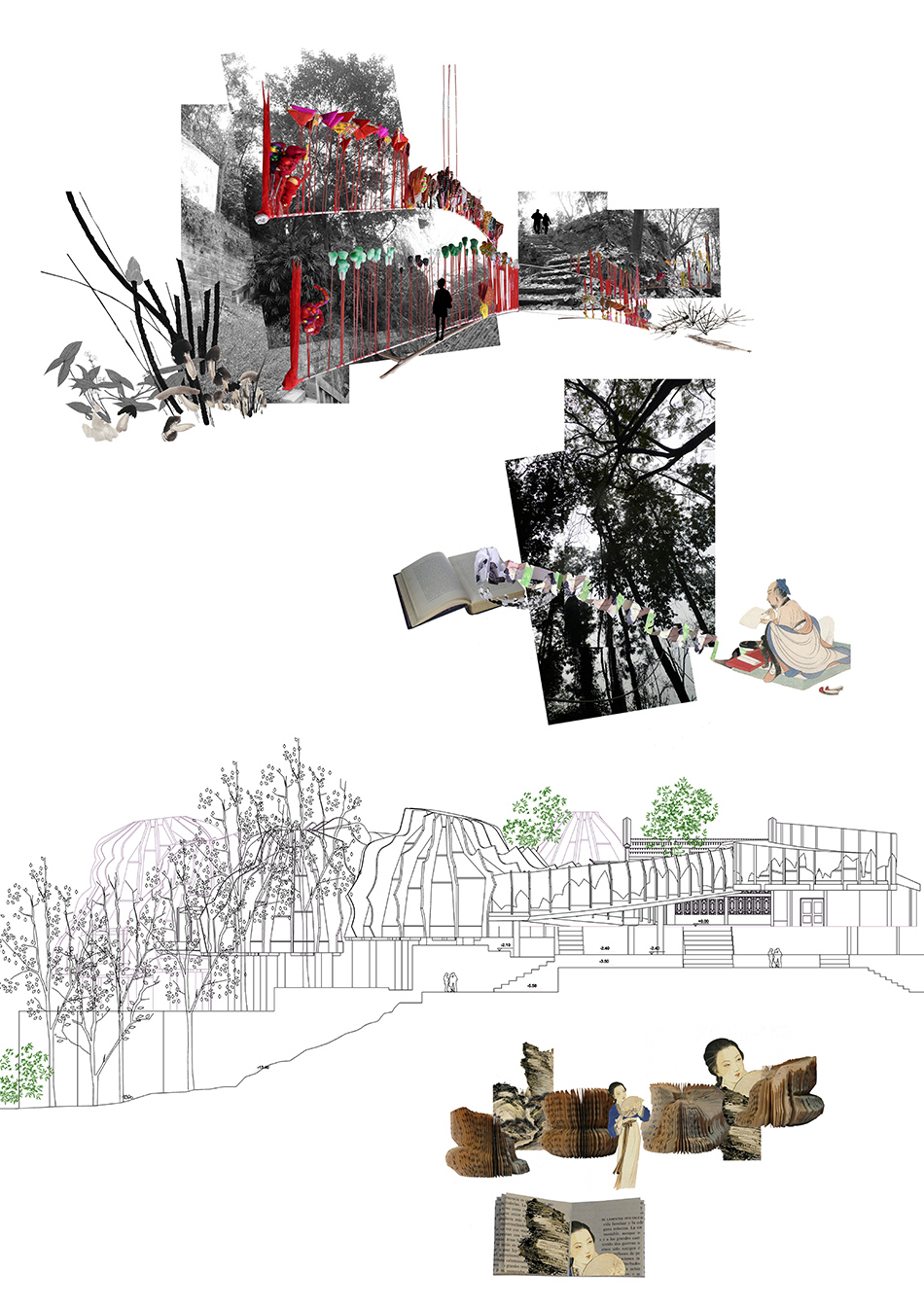 EMBT benedetta tagliabue zhang daqian museum construction neijiang china designboom