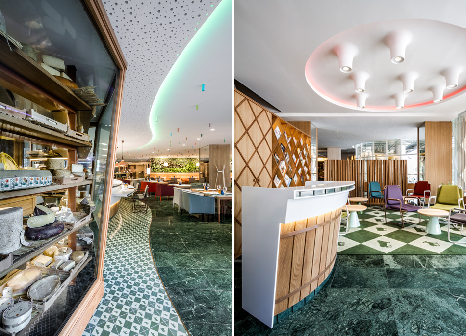 estudiHac cheese bar barcelona hotel melia sarria designboom