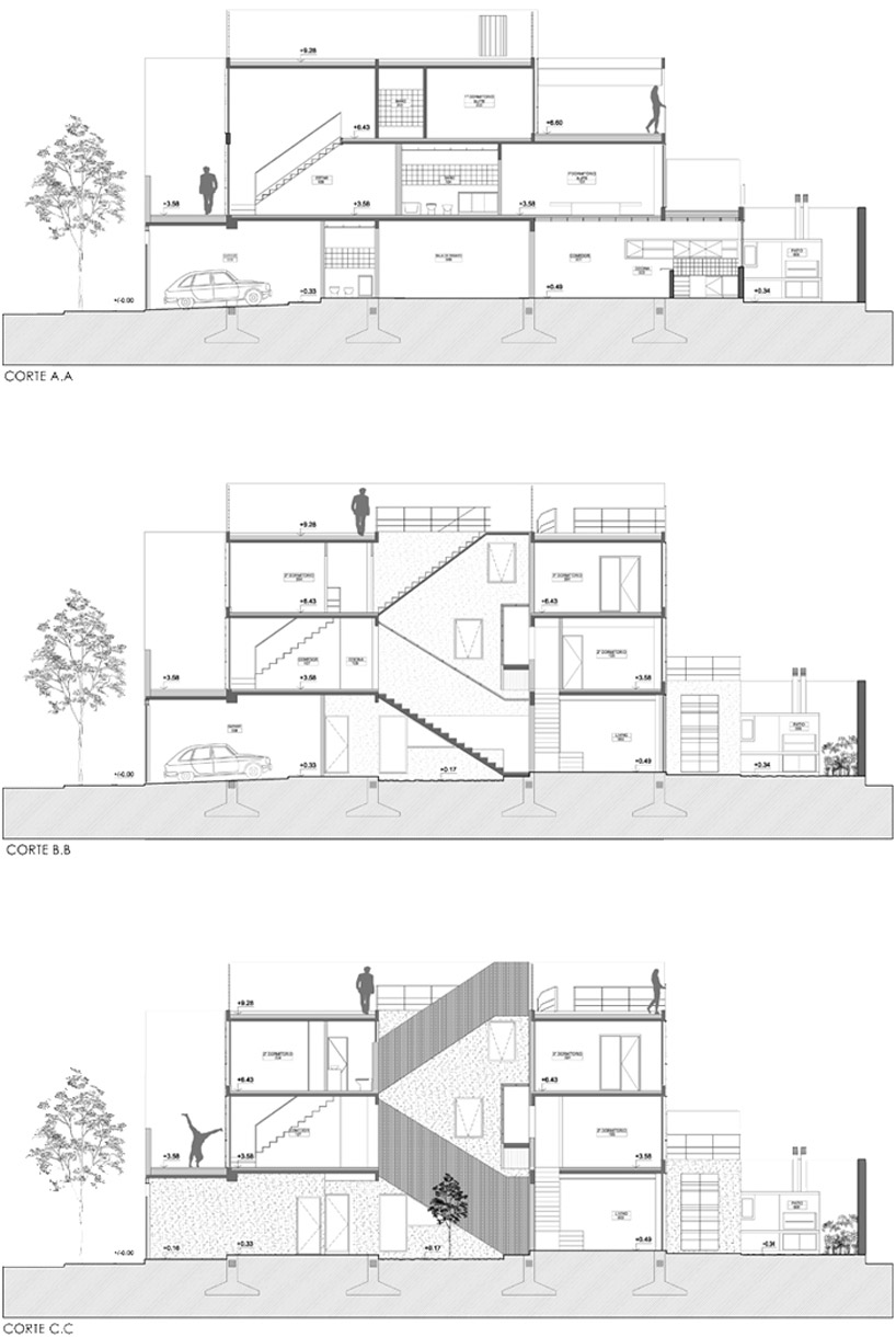 estudio HMA: two houses conde designboom