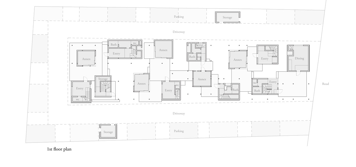 eureka dragon court village designboom 