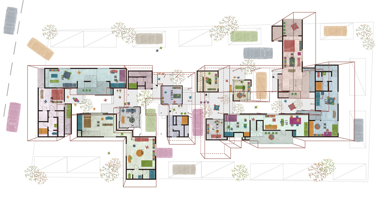 eureka dragon court village designboom 