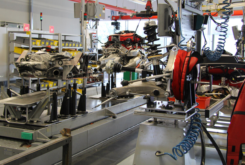ferrari FF production line + manufacturing facility