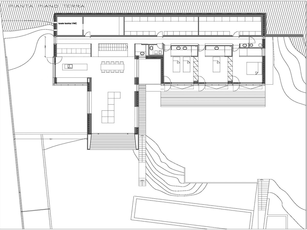 fl architetti construct casa y in the hills of turin