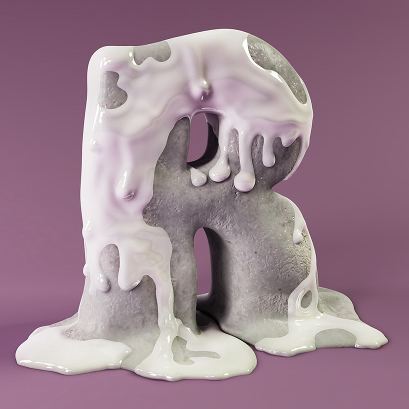 for real sculpts each letter of the alphabet in playful 3D styles