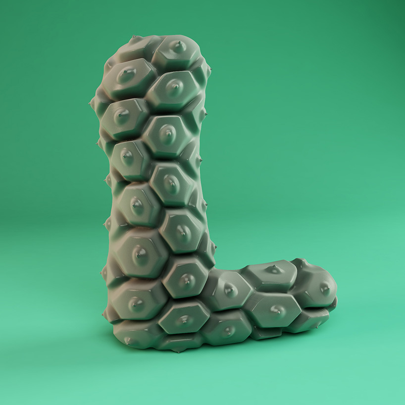 for real sculpts each letter of the alphabet in playful 3D styles