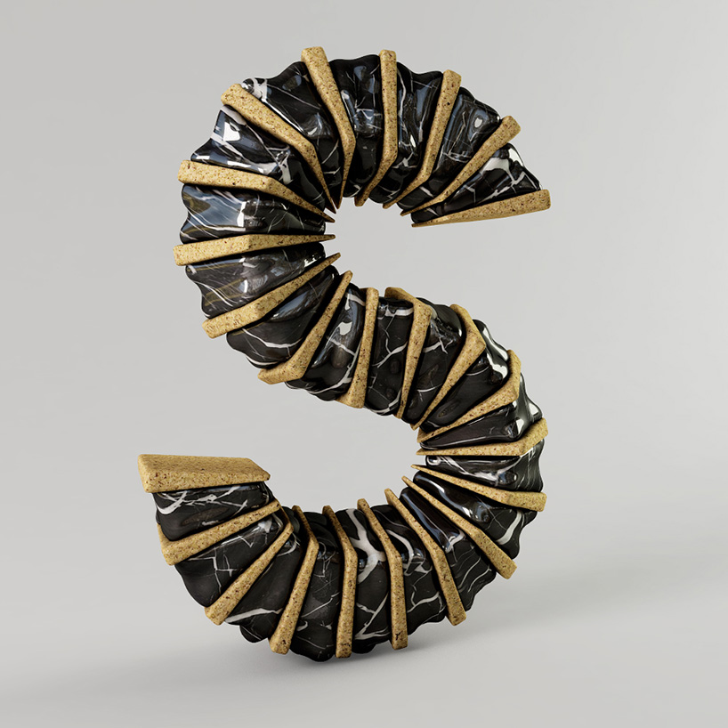 for real sculpts each letter of the alphabet in playful 3D styles