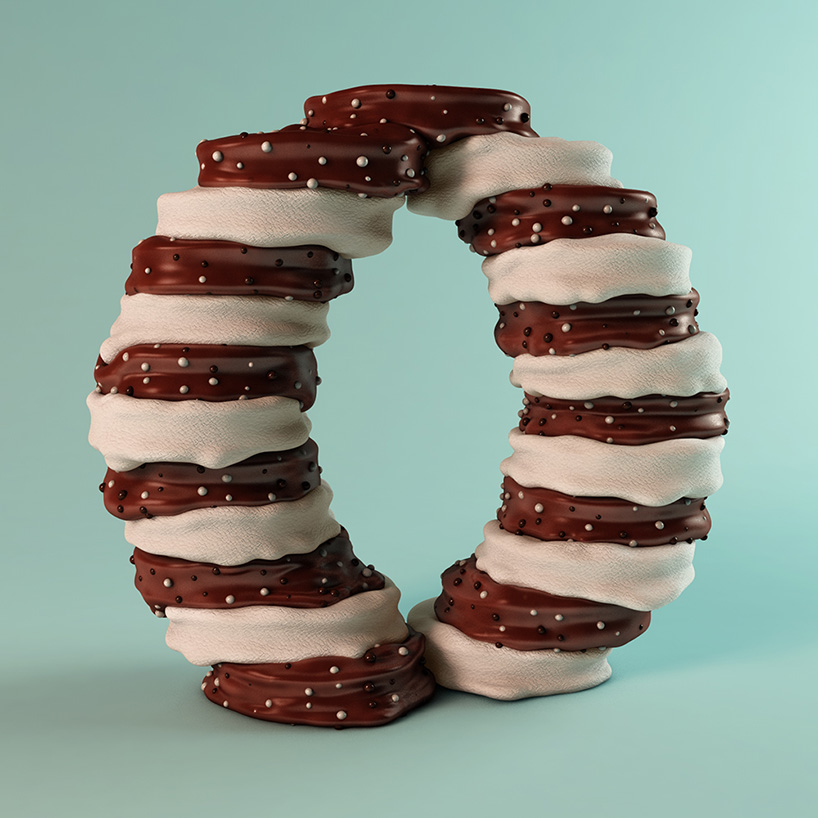 for real sculpts each letter of the alphabet in playful 3D styles