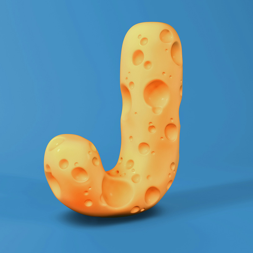 for real sculpts each letter of the alphabet in playful 3D styles