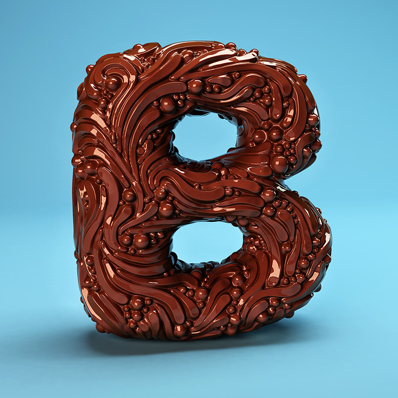 for real sculpts each letter of the alphabet in playful 3D styles
