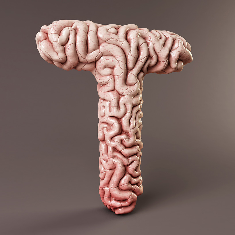 for real sculpts each letter of the alphabet in playful 3D styles