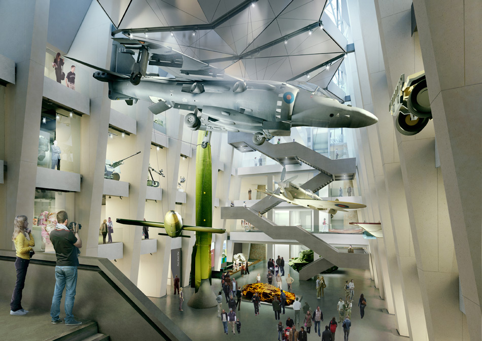 foster and partners imperial war museum designboom
