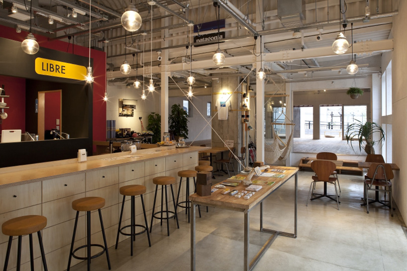 framedesign co blue tamagawa outdoor fitness club railway tokyo designboom