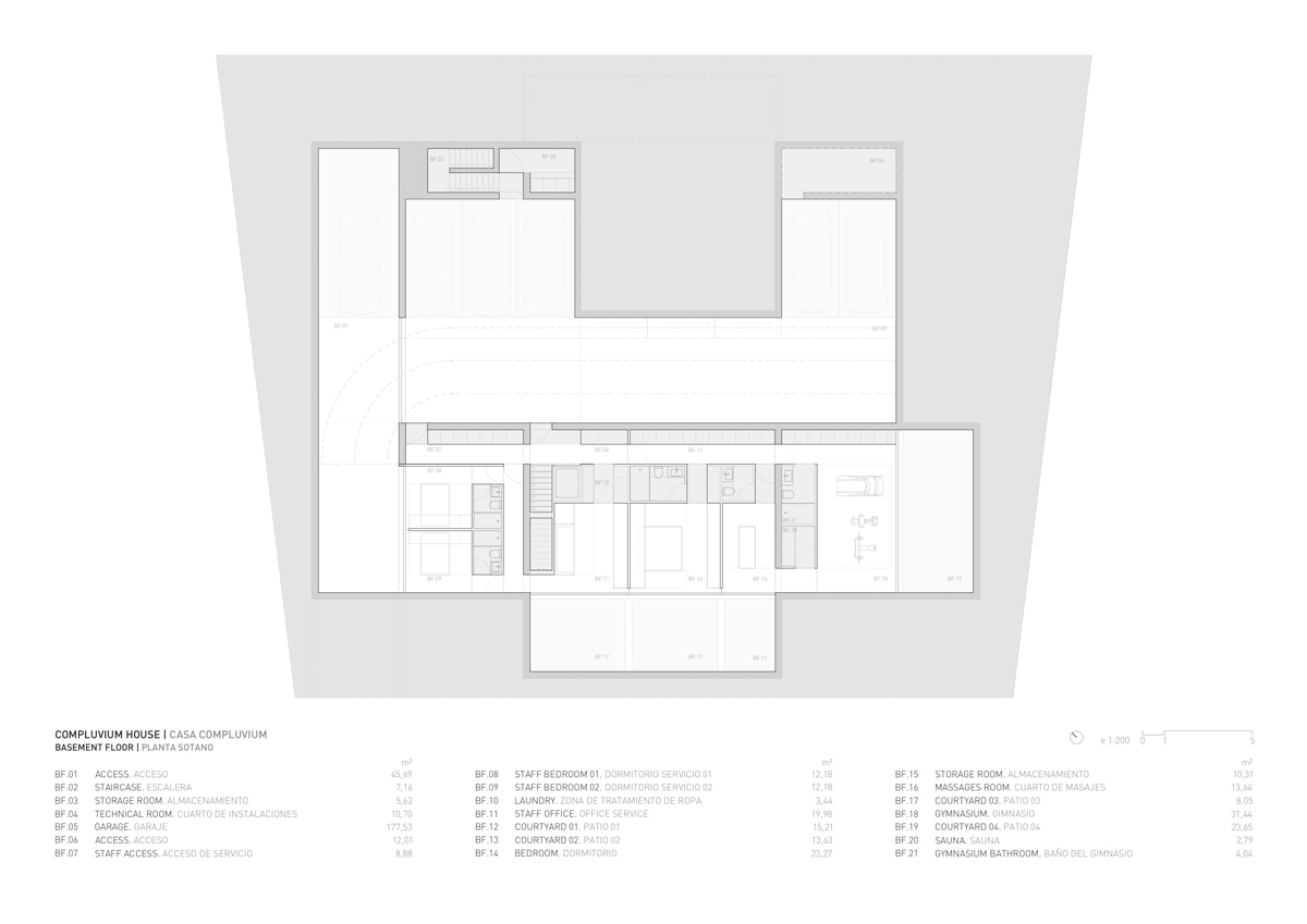 fran silvestre recalls classical roman spaces with 'compluvium house'