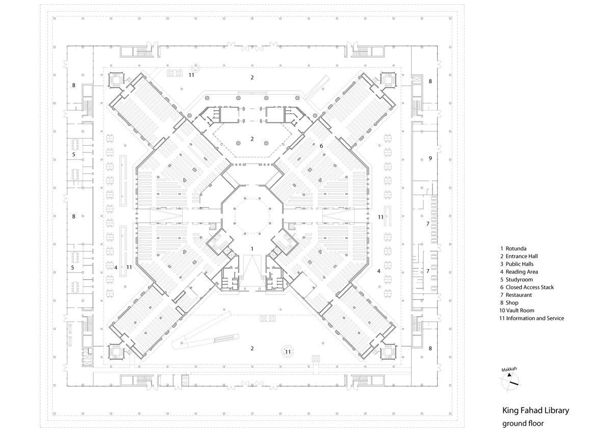 king fahad national library by gerber architekten