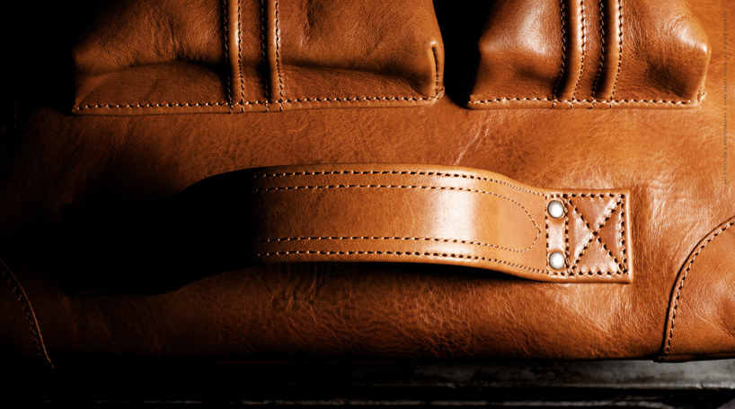 hard graft\'s modular 2unfold tanned leather laptop + tablet bag