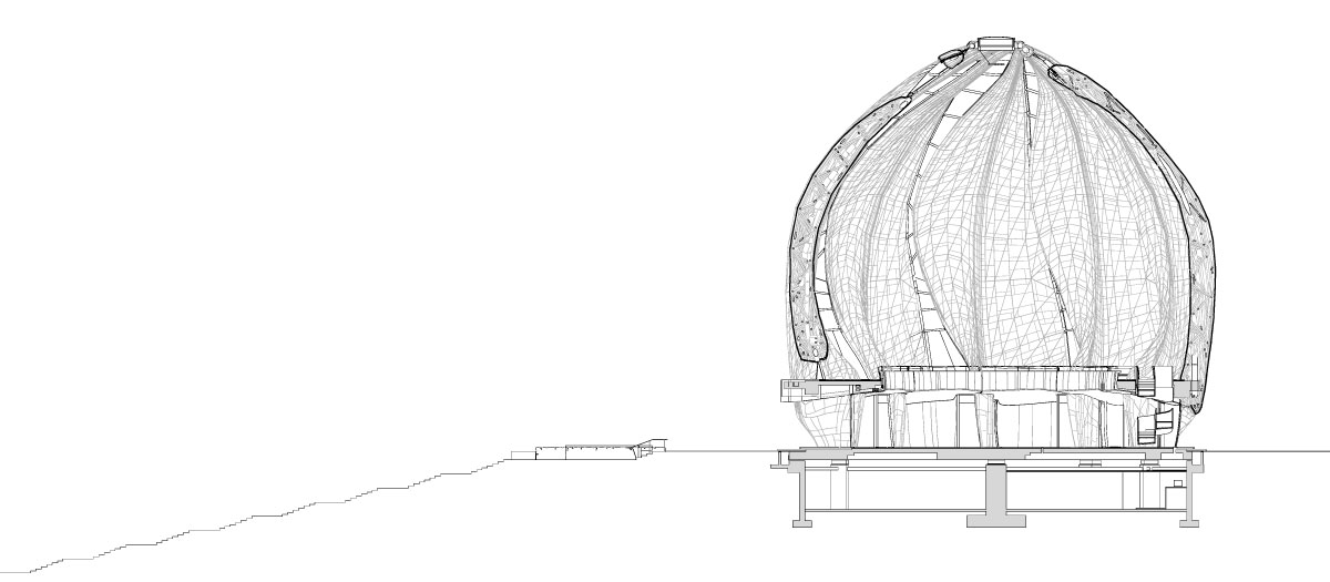 hariri pontarini architects bahá’í temple of south america santiago chile designboom