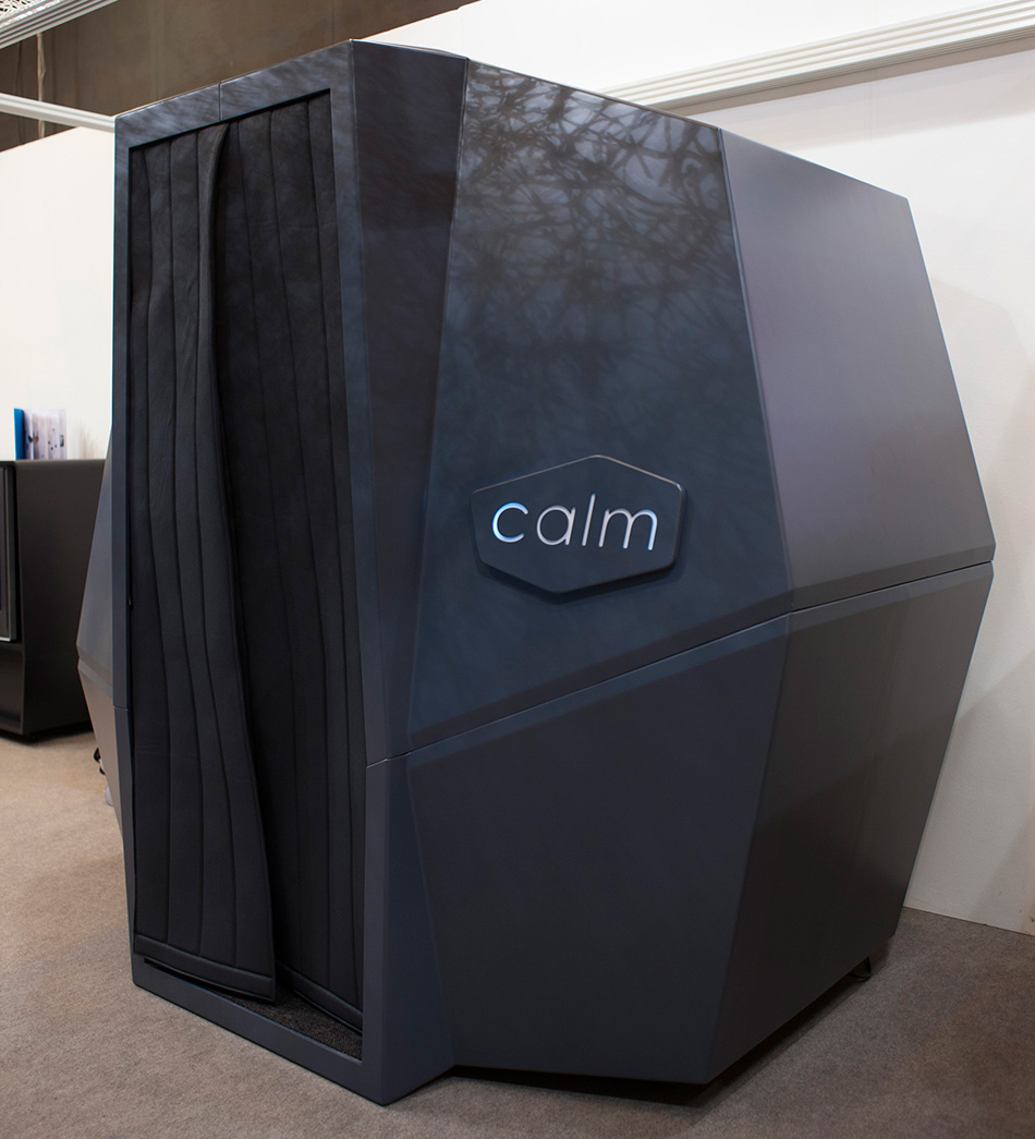 haworth: calmspace - a self-contained capsule for taking naps