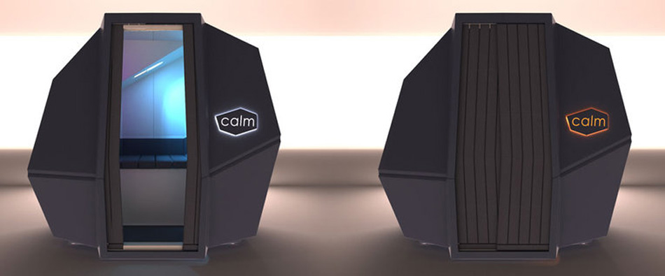 haworth: calmspace - a self-contained capsule for taking naps