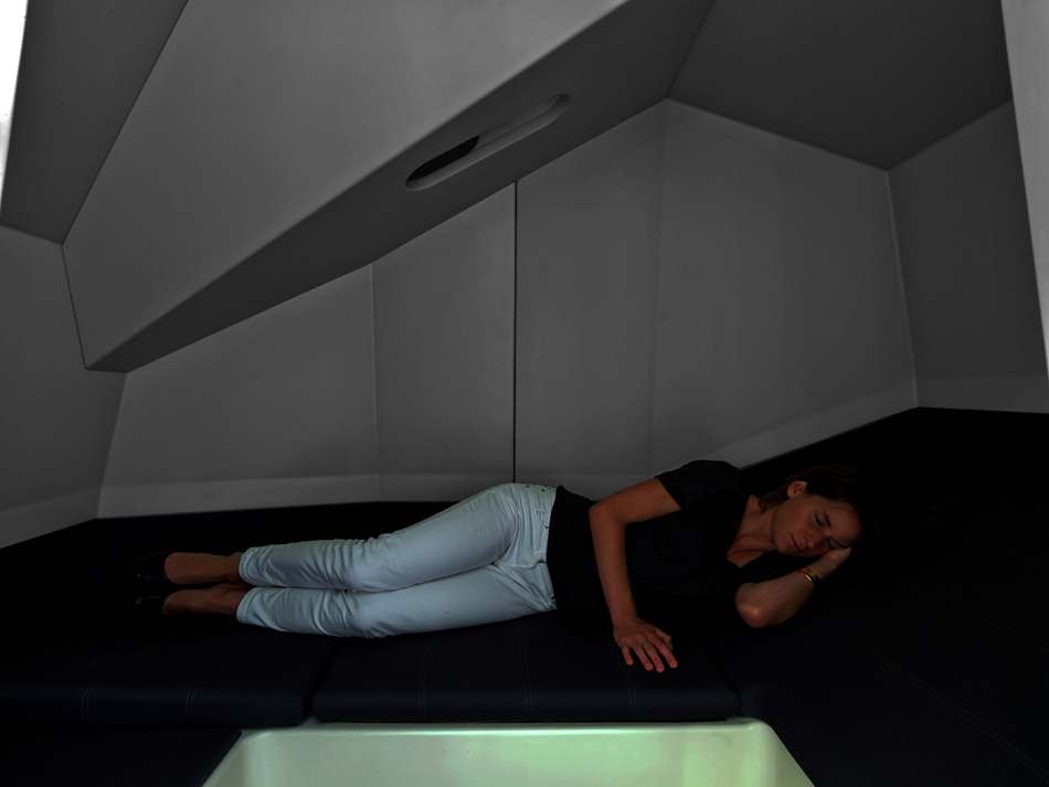 haworth: calmspace - a self-contained capsule for taking naps