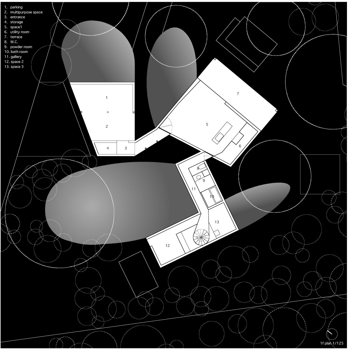 hiroyuki arima designs a house around the lunar cycle 