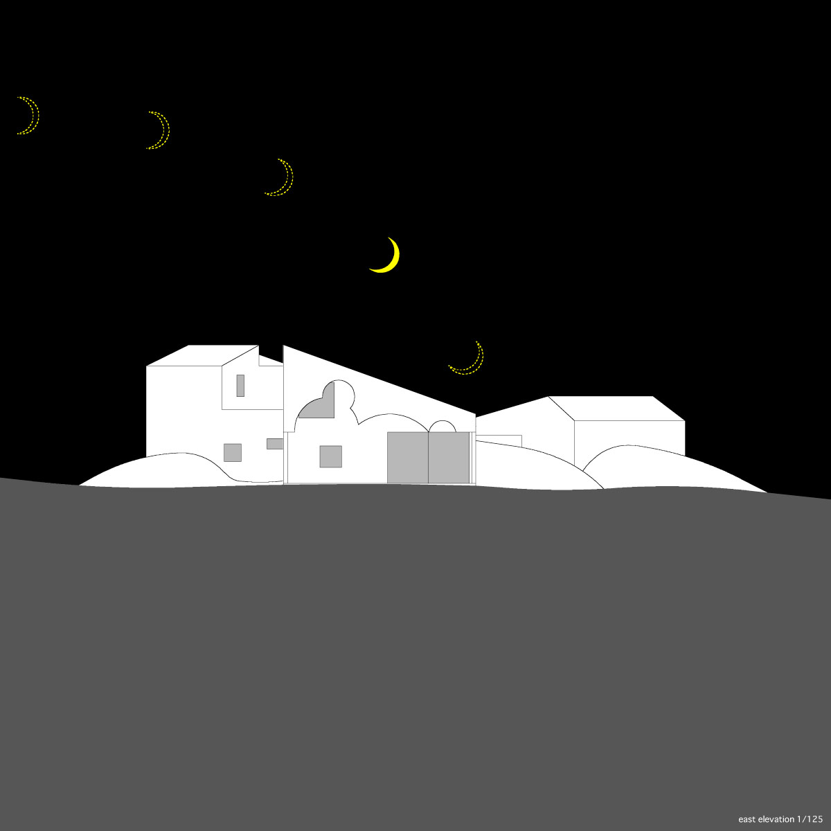 hiroyuki arima designs a house around the lunar cycle 