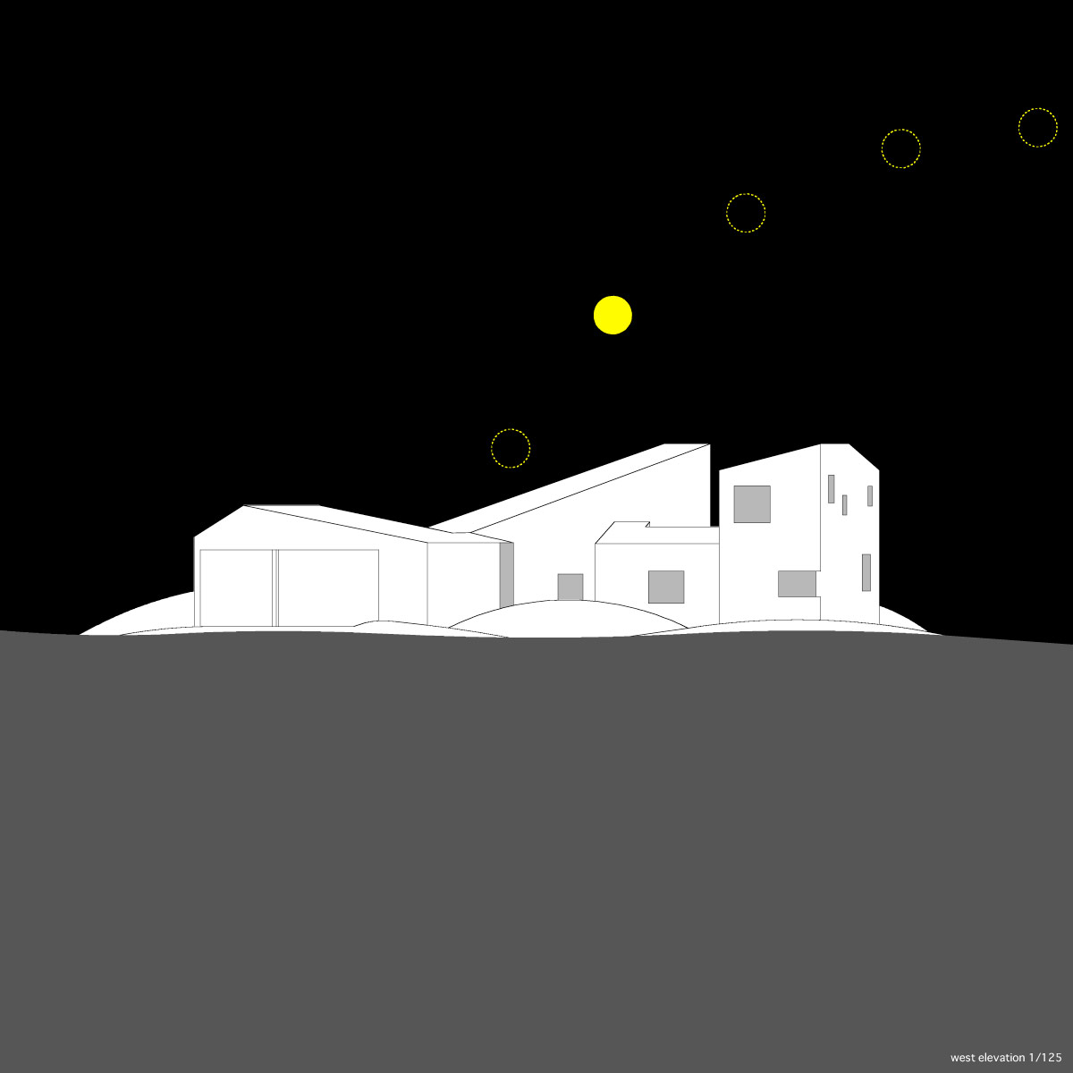hiroyuki arima designs a house around the lunar cycle 