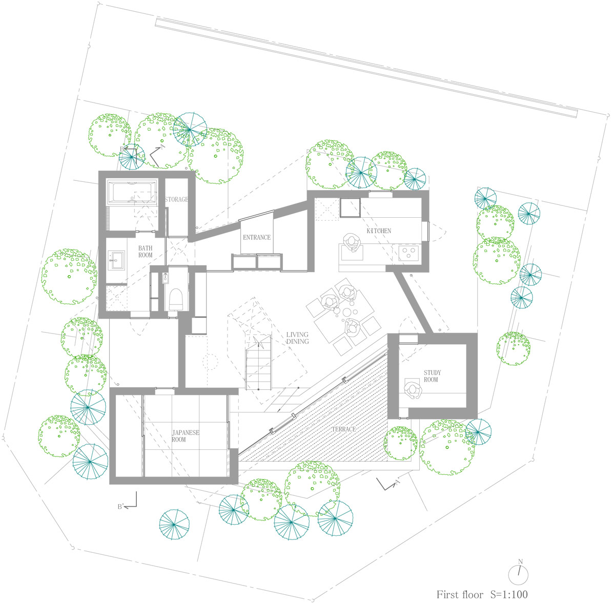 fujiwaramuro architects: house in minoh, japan 