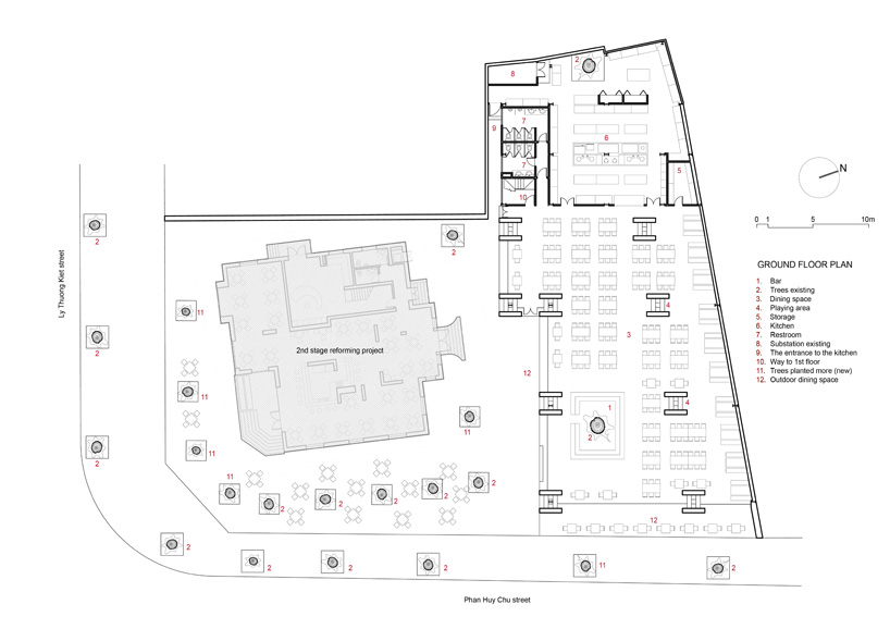 H&P architects cheering restaurant in hanoi designboom