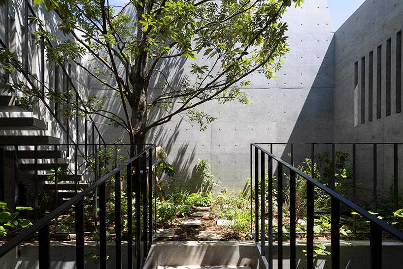 IKAWAYA architects concrete shell house tokyo japan designboom