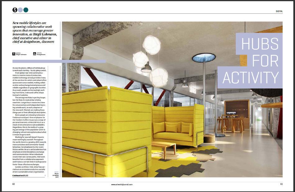 indy johar: HUB london, co-working spaces