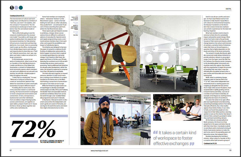 indy johar: HUB london, co-working spaces