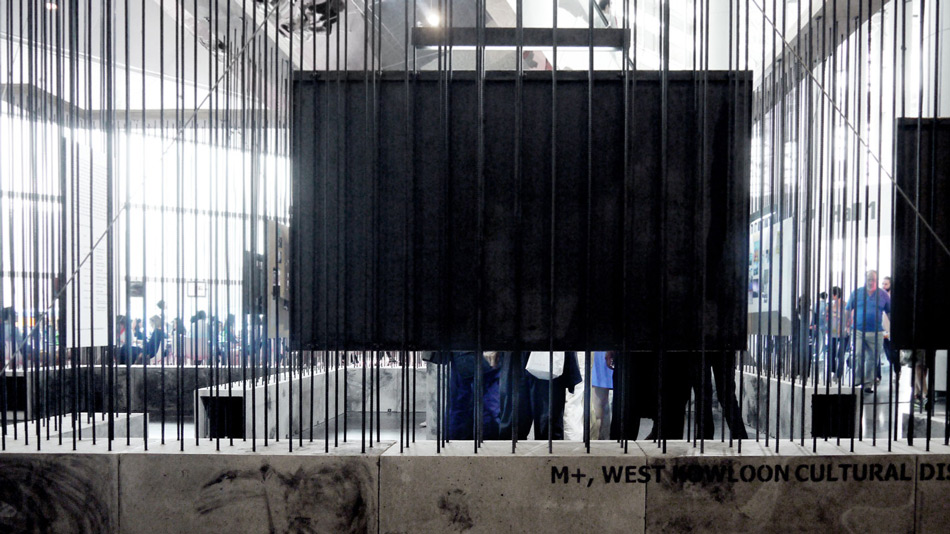 installation structure for M+ in hong kong by cheungvogl designboom