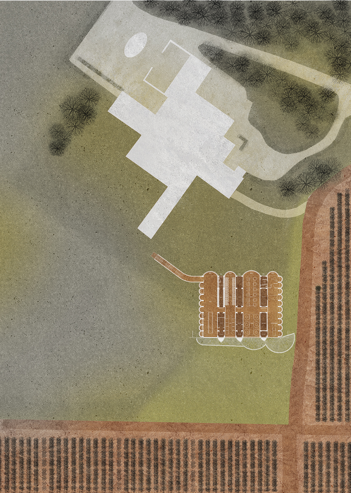 jorge vidal tomas victor rahola mont-ras winery girona catalonia spain designboom