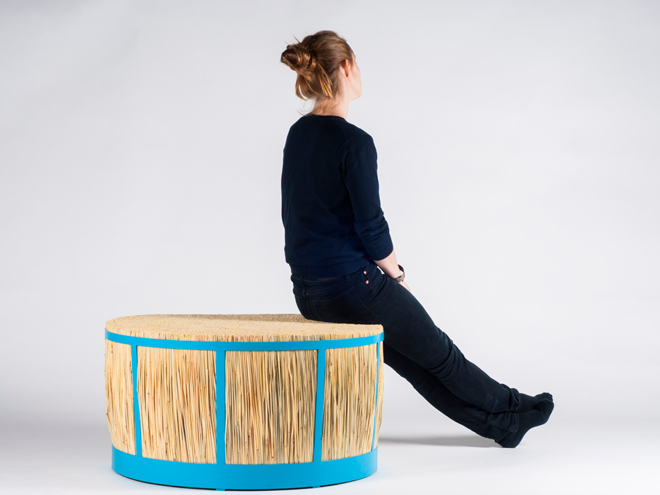 juan cappa straw stool basket lamp