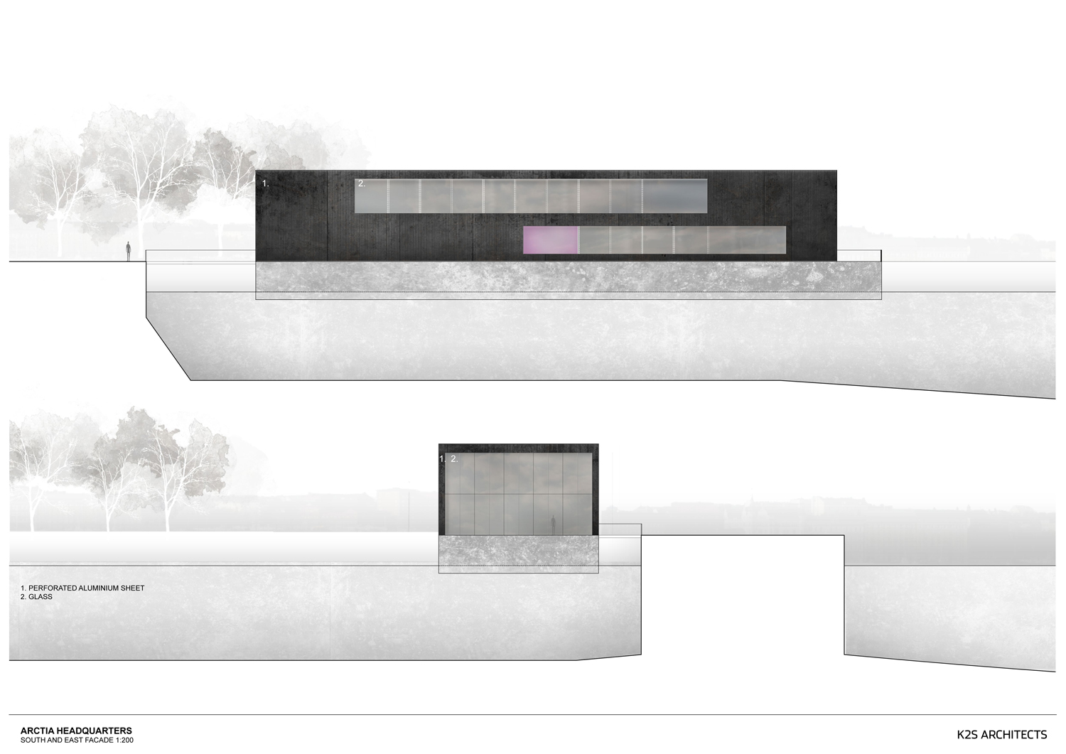 K2S architects arctia ice breaking headquarters helsinki designboom