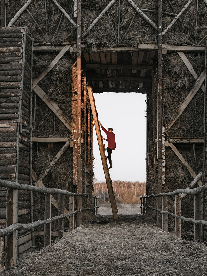 katarsis burning bridges installation nikola-lenivets russia designboom