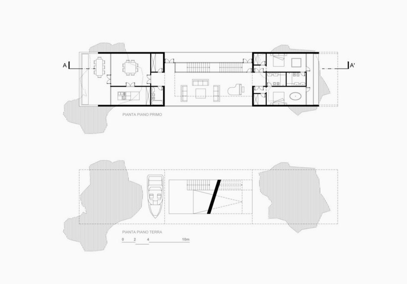 LAD visualizes five small villas isolated in natural landscapes