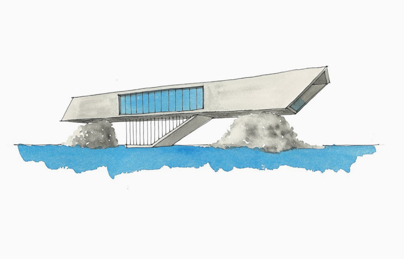 LAD visualizes five small villas isolated in natural landscapes