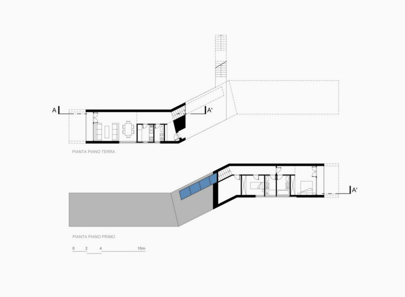 LAD visualizes five small villas isolated in natural landscapes